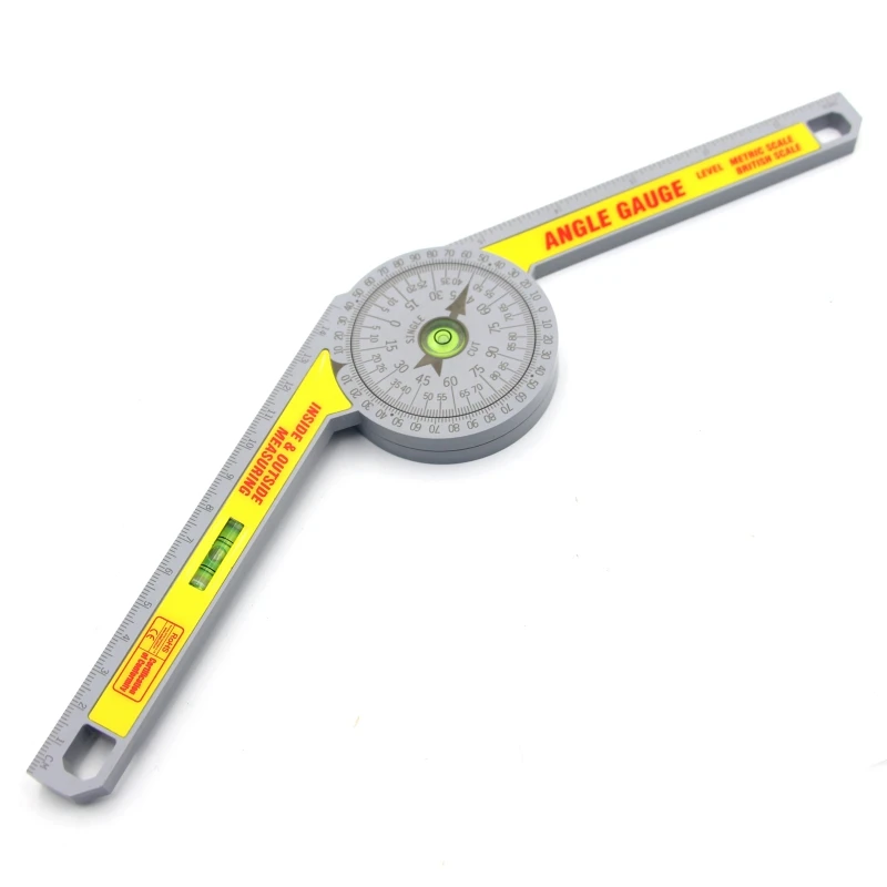

360 Degree Circular Protractor Angle Ruler Measure Protractor Divider Miter Angle Gauge Inclinometer Woodworking Tools &