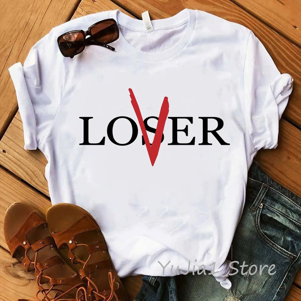 Летняя модная женская футболка унисекс Loser It Inspired Женская Футболка Harajuku на