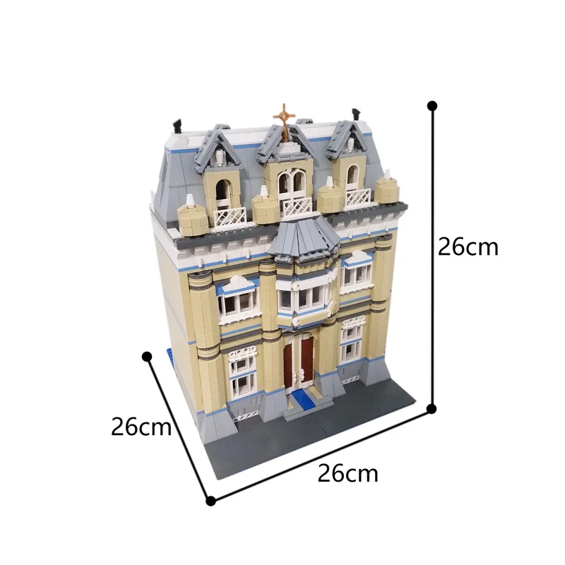 BZB MOC 54840 Medieval House Castle Retro Knight Castle Building Blocks Kids Model DIY Birthday Gifts Educational Toys