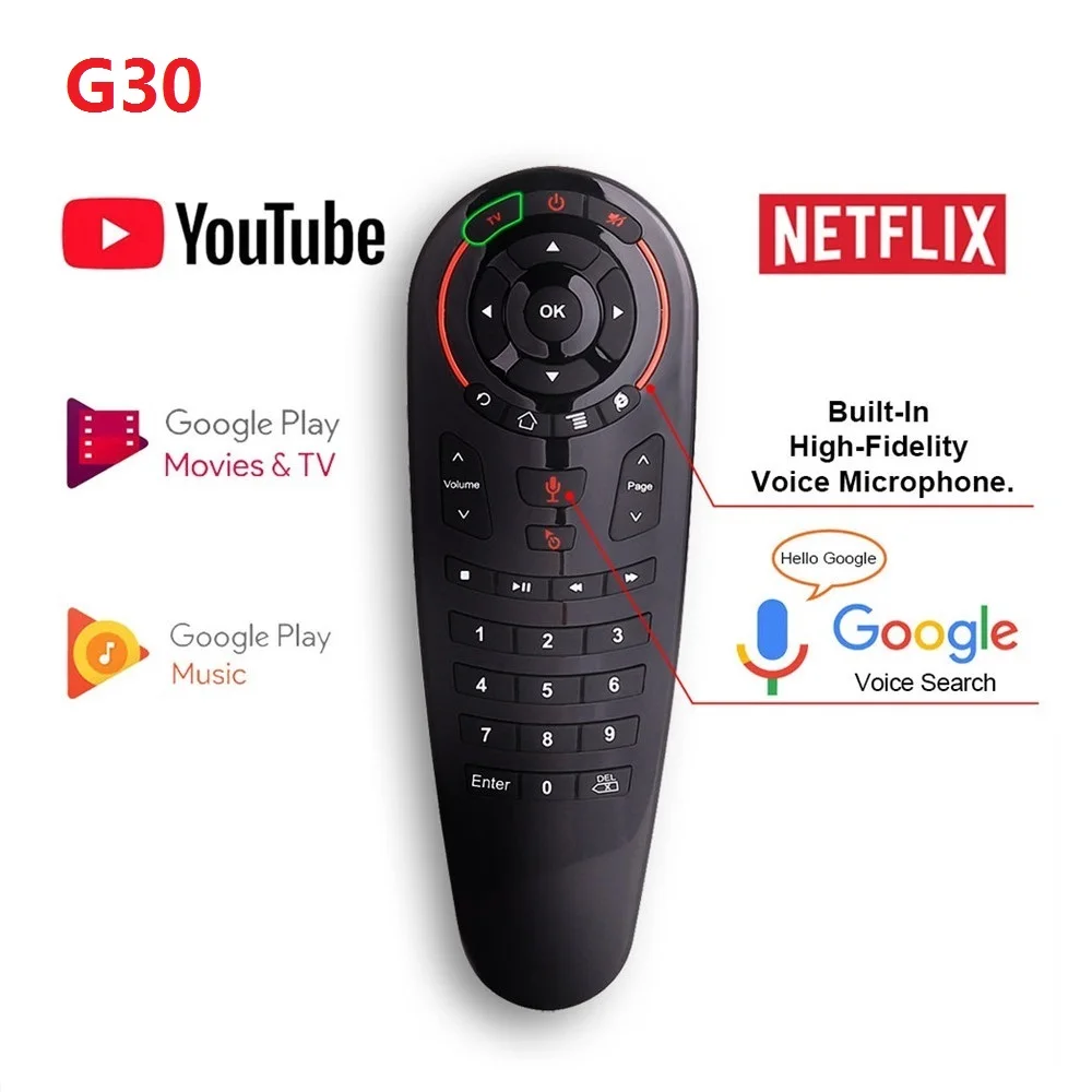 Пульт дистанционного управления G30S/G10S PRO BT 2 4 ГГц гироскоп беспроводная аэромышь