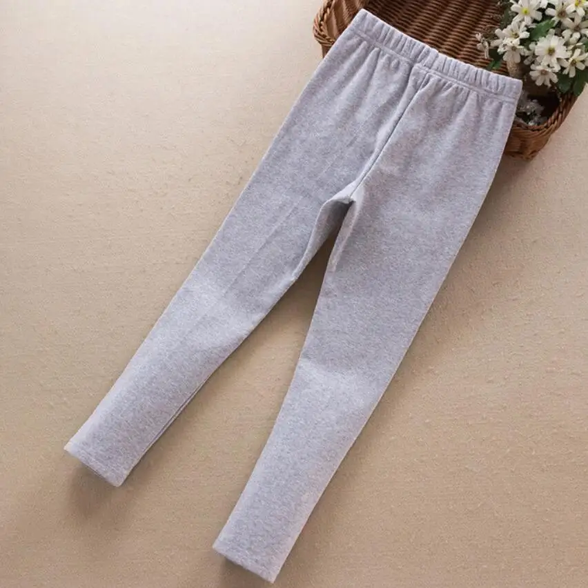 Леггинсы для девочек 3-12 лет хлопковые брюки с цветочным принтом эластичные школы