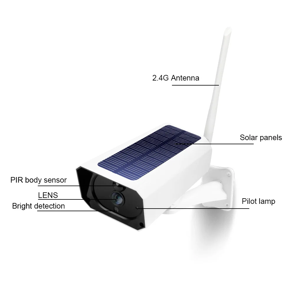 Камера с солнечной панелью wi fi 1080P|Камеры видеонаблюдения| |
