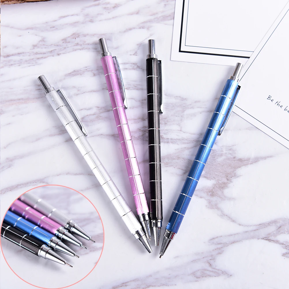 

0,5 мм механические карандаши для офисные школьные принадлежности, блокноты в автомат для рисования пишущий карандаш 4 цвета выбираются прои...