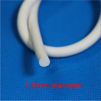 1 5mm diameter white o type silicone rubber foam round sealing strip weatherstrip