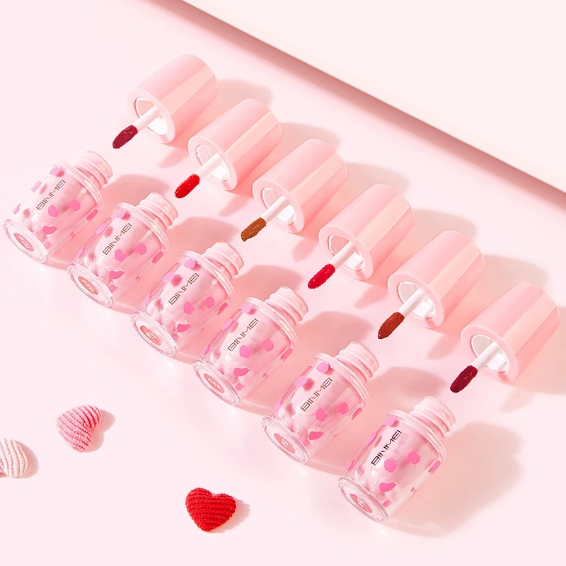 6 цветов красные губы телесный оттенок Губы Макияж увлажняющая долговечная