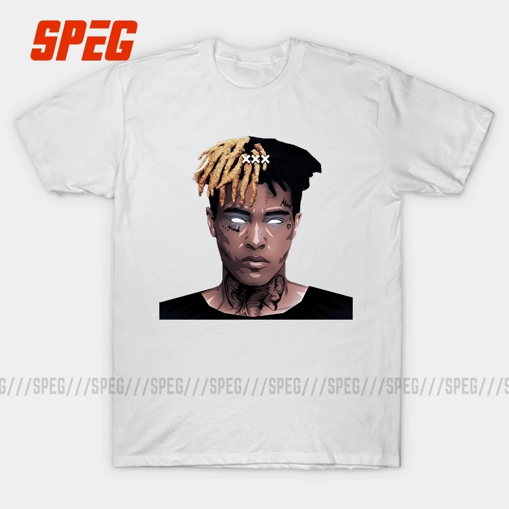 Xxxtentacion Мужская футболка с 3D принтом забавная рисунком аниме хлопковая коротким