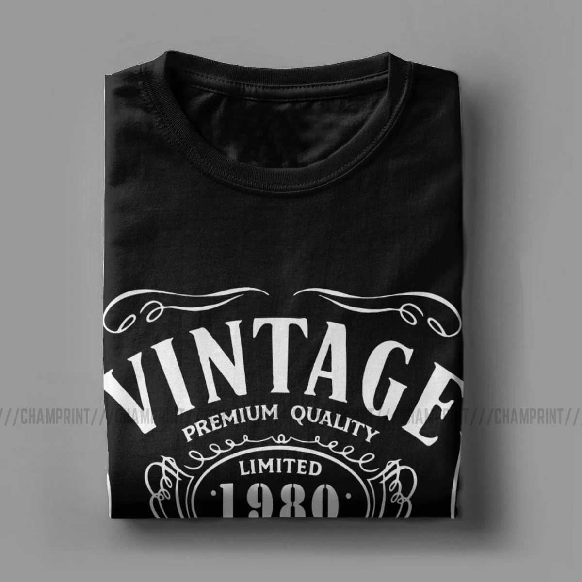 Винтажные Limited 1980 Edition футболки для мужчин хлопок 40 футболка с круглым вырезом и