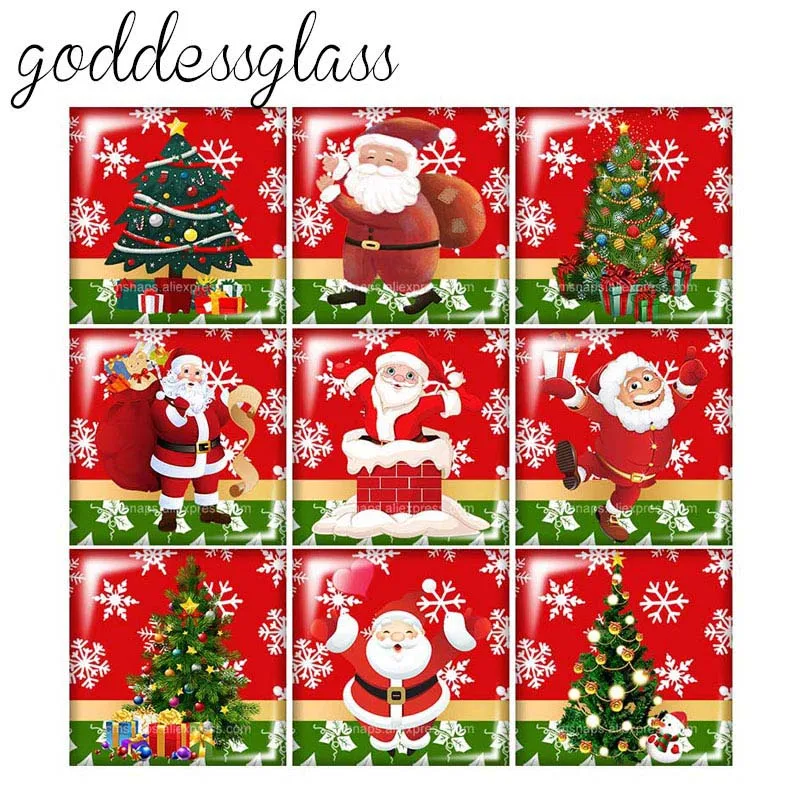 

10 шт., квадратные Кабошоны с плоским основанием, 12/20/25/30 мм