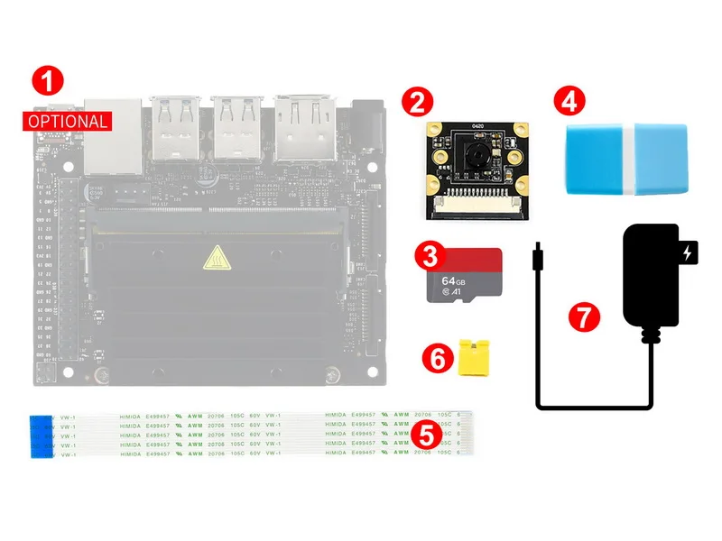 NVIDIA Jetson Nano Developer Kit AI посылка для разработки с картой Micro SD на 64 Гб 7 &quotips дисплей