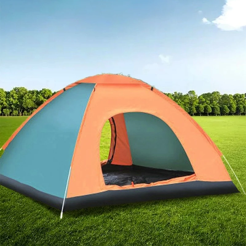 

2021 Folding Automatic Tent For Outdoor Camping 3-4 People On The Beach Easy And Quick Opening Double Automatic Tent