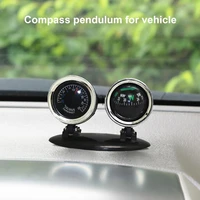 car compass two in one car compass with thermometer accurate readout shatterproof dashboard guide ball navigation tools for car