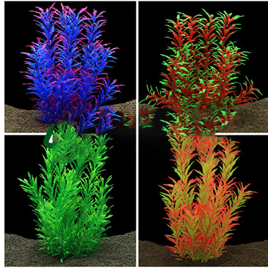 Имитация водорослей для аквариума украшения имитация шелка цветов озеленение