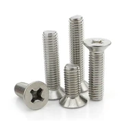 100pcslot stainless steel sus304 countersunk head flat phillips screws micro machine screw m1 m1 2 m1 4 m1 6 m1 7 m2 m2 5 m3 km
