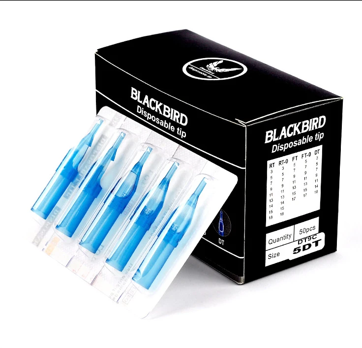 

Wholesale 50PCS Disposable Transparent Tattoo Tips Sterilized Individually Packaged Plastic Tattoo Suplies 3R 5R 7R 9R 11R 13R