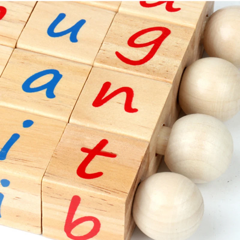 Деревянные блоки для чтения Симпл Димпл Обучающие игрушки вращающаяся и