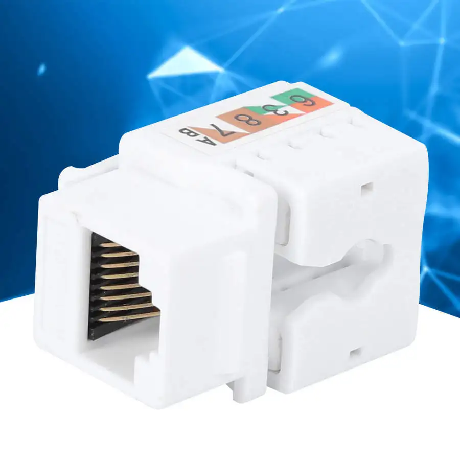 3 шт. RJ45 8P8C компьютерный сетевой модуль Компьютерные аксессуары один порт Cat5e