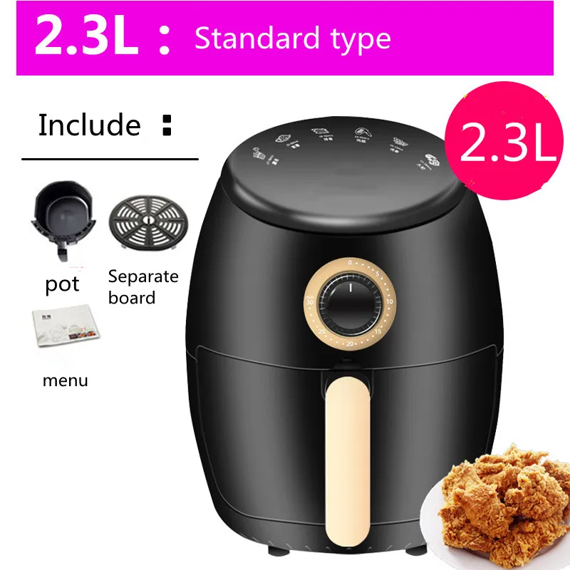 

Air Fryer Wholesale 6L Multifunctional New Arrival Nonstick Food Grade Deep smart Air Fryer French fries steak Pizza Fryer 220V