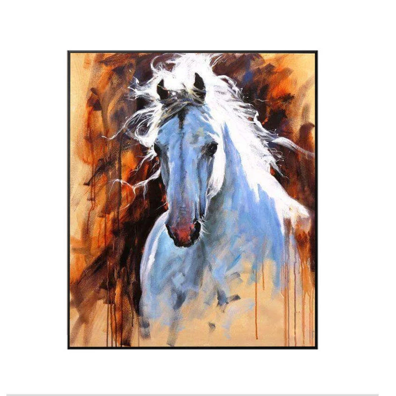 100% ручной Краски ed абстракция на основе конского жира холсте искусство масляные
