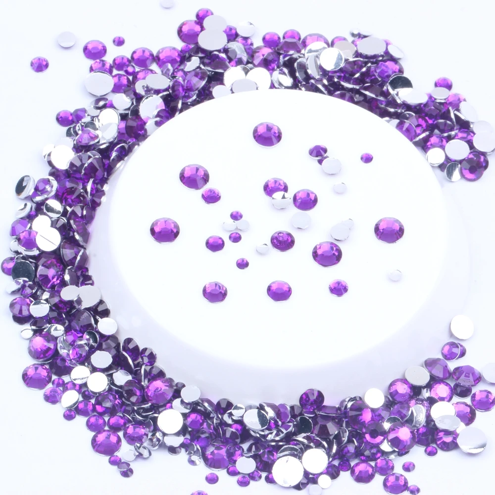 Украшения для ногтей 4 мм 1000 шт. стразы из смолы без горячей фиксации дизайна