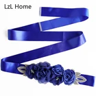 Свадебный пояс, украшение, пояс, жемчужный горный хрусталь, аксессуары, цветок, свадебное платье, ручная работа, пояс для свадьбы, имитация розы