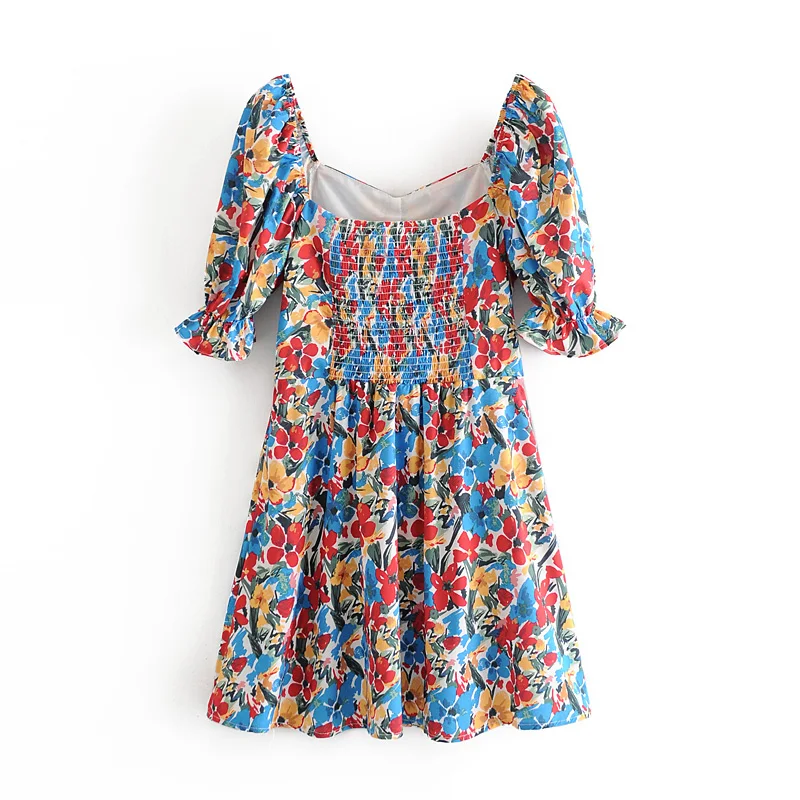 Звездное модное женское платье Za лето 2020 повседневное тонкое с v-образным вырезом