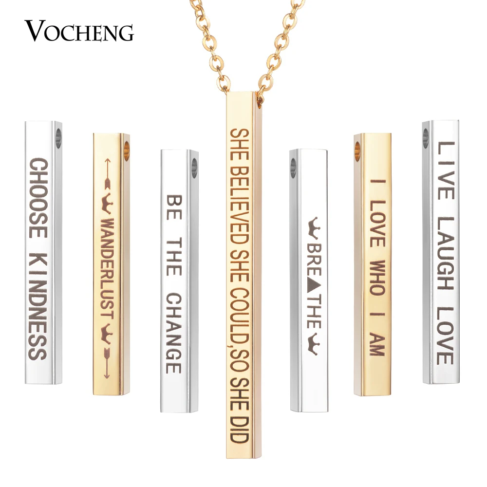 Индивидуальные персонализированное выгравированное название Pandent 50 см Inspire из