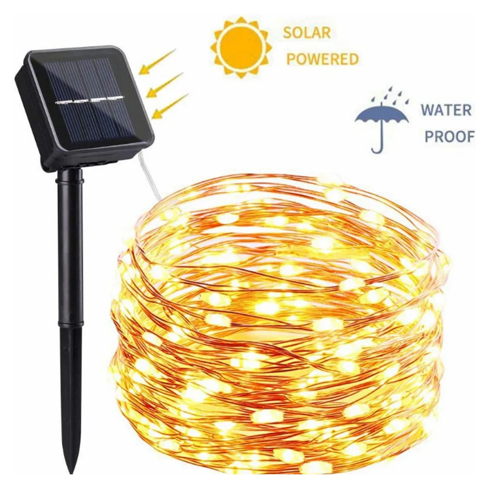

Solar String Led Light Outdoor Fairy Flash 5/10/20m Waterproof 50/100/200Leds For Garden Holiday Christmas Party Garlands