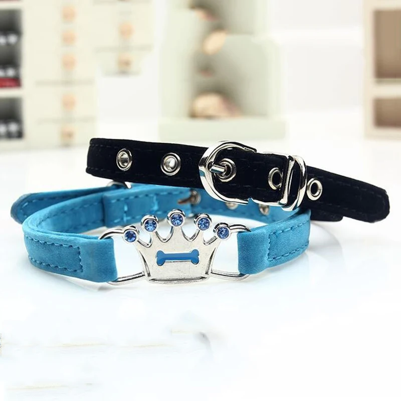 Ошейник из Флокированной кожи для маленьких собак и щенков ювелирное изделие в