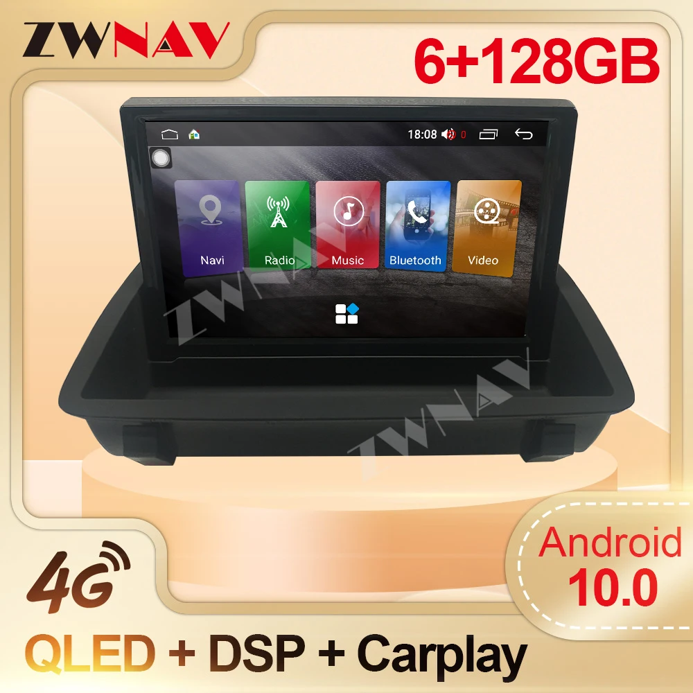 

6 + 128G Carplay Tesla IPS экран для Audi Q3 A1 2013 2014 2015 2016 2017 2018 GPS Navi BT мультимедиа BTVideo радио рекордер Head