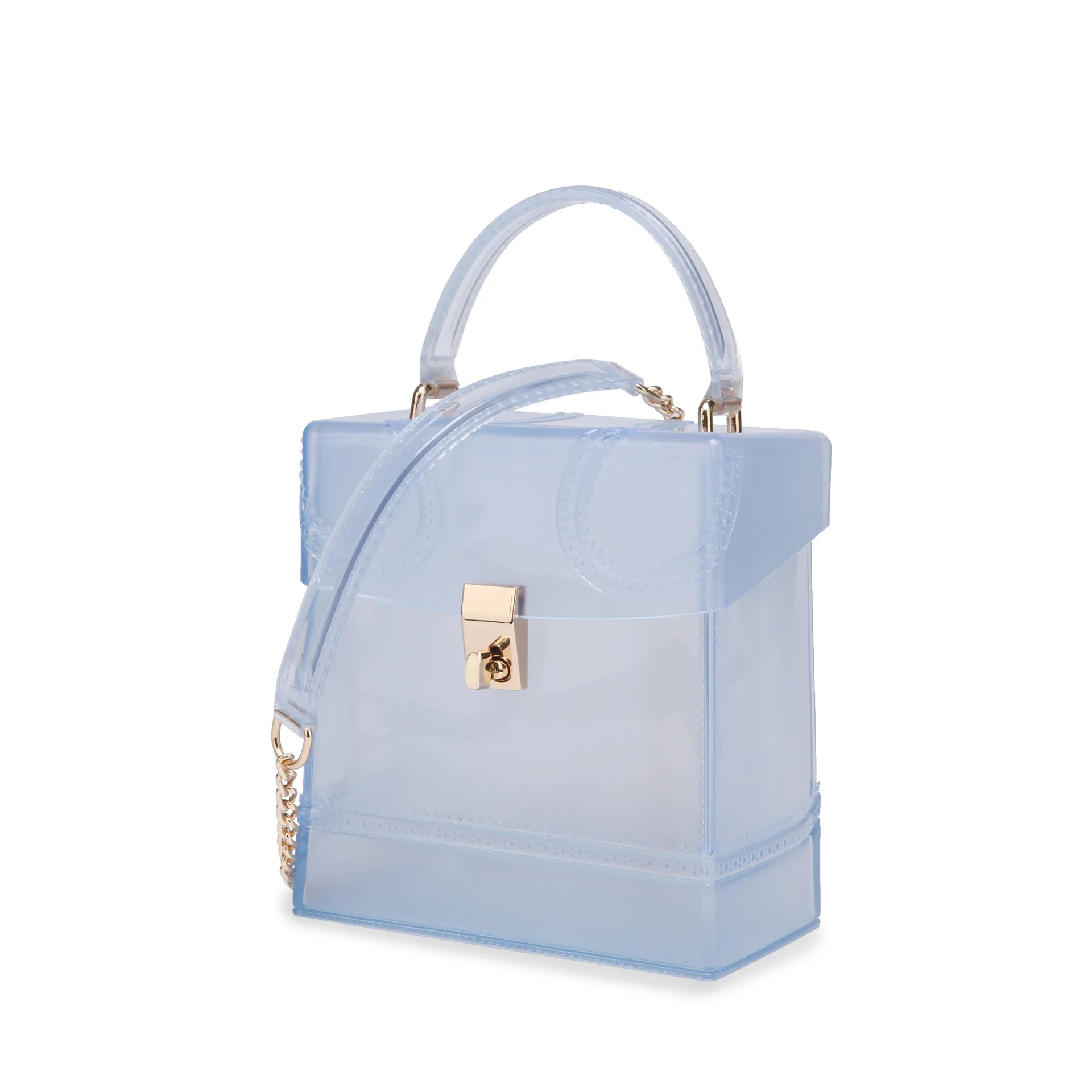 

Fashion Transparent Jelly PVC Crossbody Bag for Women Shoulder Bag Gradient Candy Color Lady Shoulder Bag Designer Bag