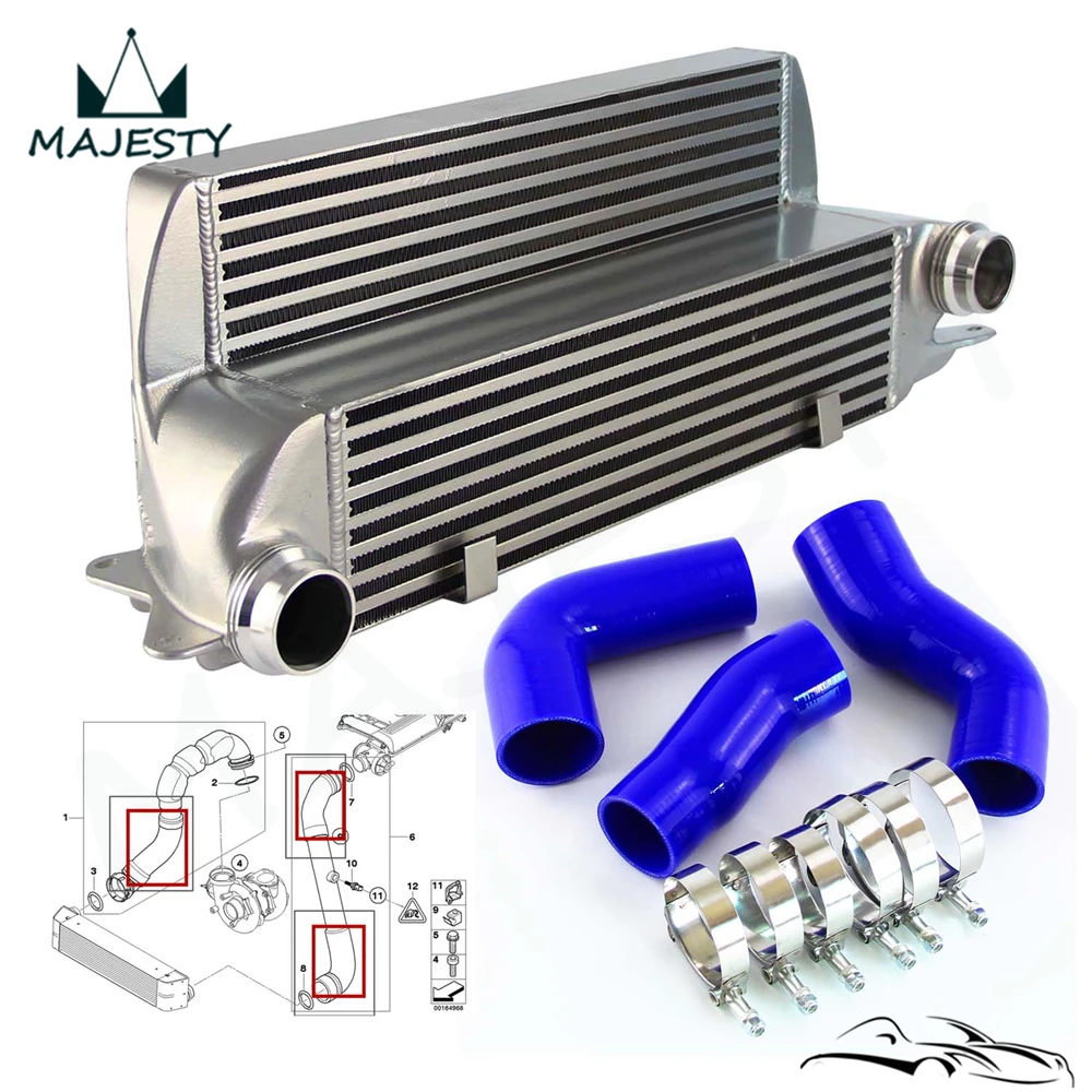Подходит для BMW E60 E61 5 Series 530d 525d интеркулера силиконовый Turbo EGR Hose Kit| |