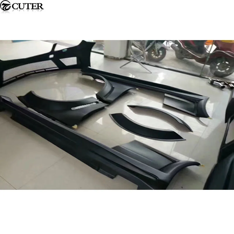 W204 507 стиль C300 C63 купе Широкий комплект кузова автомобиля Frp неокрашенные боковые