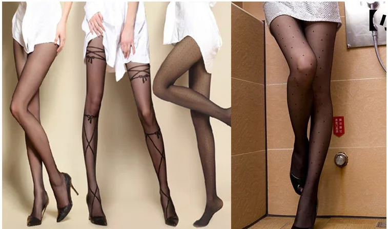 Новинка женские нейлоновый жаккард шелковые чулки с цветами из проволоки тонкие