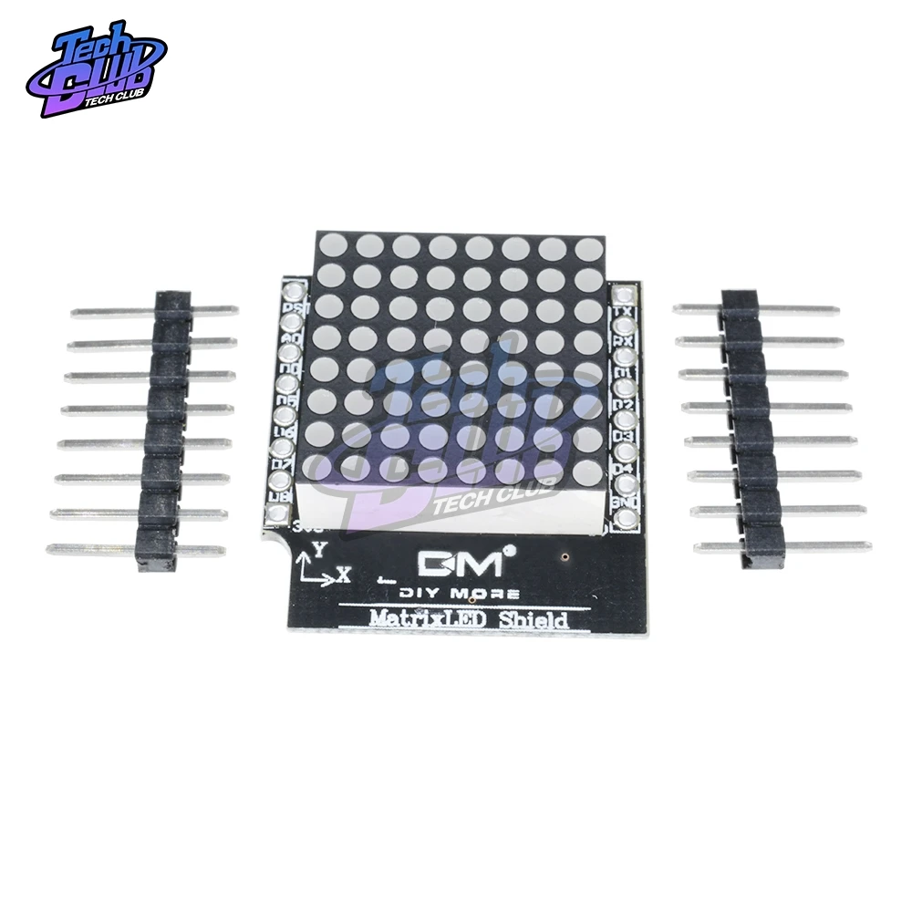 Светодиодный экран матрицы V1.0.0 для WEMOS D1 Mini модуль 8 контроля выхода цифрового