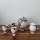 Мультяшная Красавица и чудовище, чайный горшок, кружка Миссис Поттс, чайный горшок, чашка для сахара, кофейник Cogsworth, прекрасный Рождественский подарок, быстрая доставка