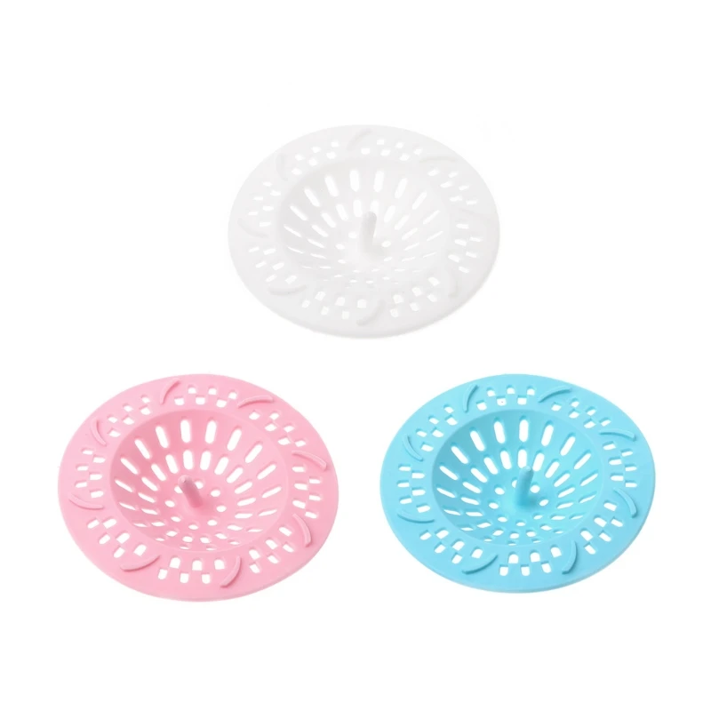 

Drain Hair Stopper Cover Filter Sink Strainer Silicone Bathroom Kitchen Shower