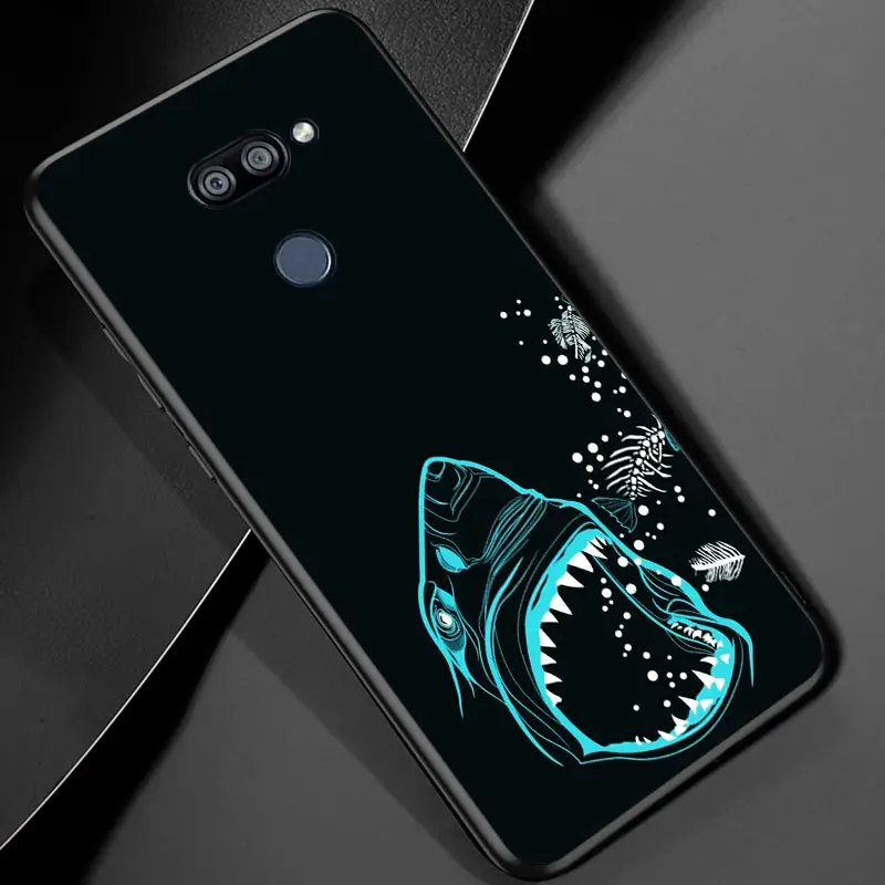 

Sea animal shark For LG K22 K71 K61 K51S K41S K30 K20 K50S K40S Q60 V60 V50 V40 V35 V30 G8 ThinQ Black Phone Case