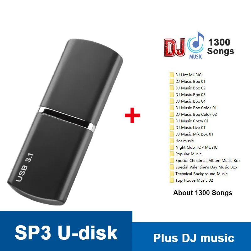 SP3-Gray-Plus-DJ Новое поступление USB твердотельный накопитель 128 ГБ Высокое Скорость Cle USB 3,1 до 350 МБ/с. металлическая подвеска Безразмерные; ; Прямая поставка; флэш-накопитель ФЛЕШКА флешка мини small usb - Цвет: SP3-Gray-Plus-DJ