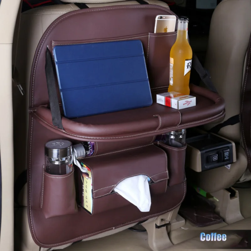 1 шт. сумка из искусственной кожи органайзер на заднее сиденье автомобиля