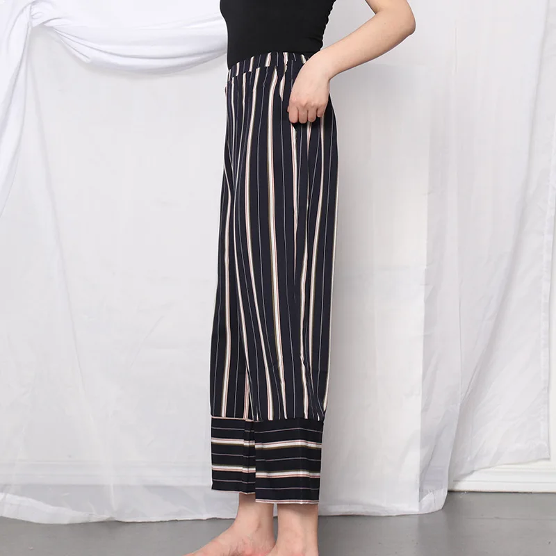 

harajuku pants 2021 New Style Elegant Casual Simple All-match High Waist Draping Effect Wide Leg Pants Casual Pants Women