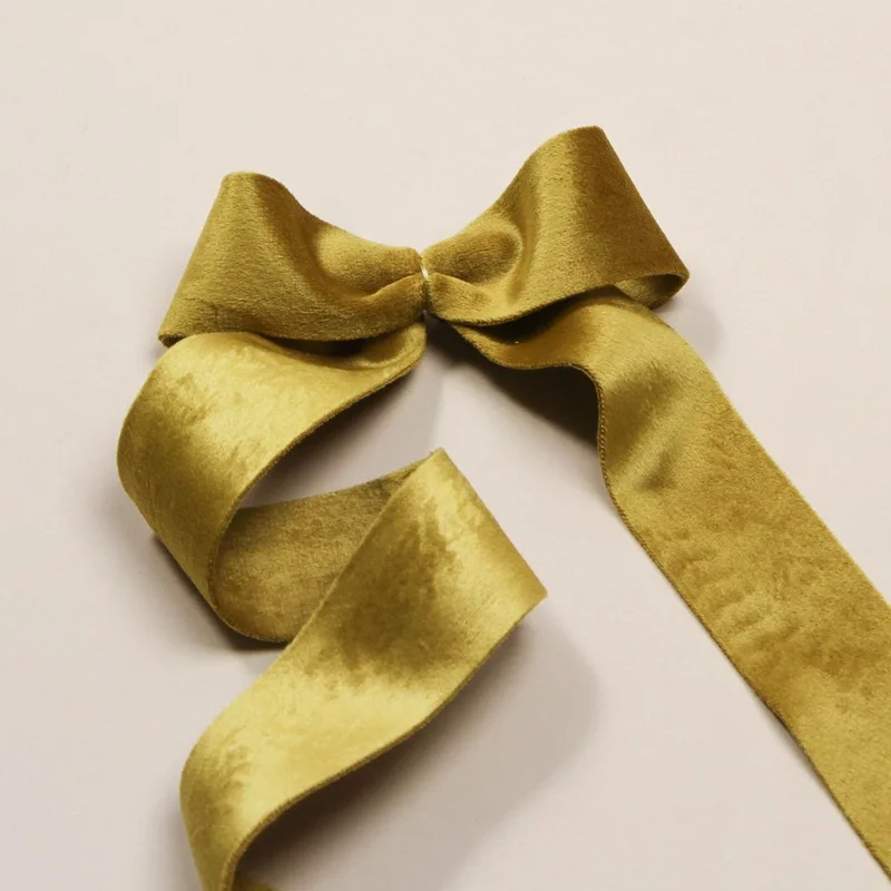 Шелковая бархатная тканевая Двухсторонняя Атласная Лента 15 мм 25 38 материал для