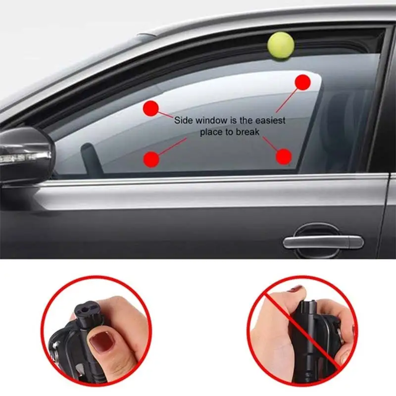 Автомобильный Безопасность молоток Весна Тип аварийный с оконный брейкер удар