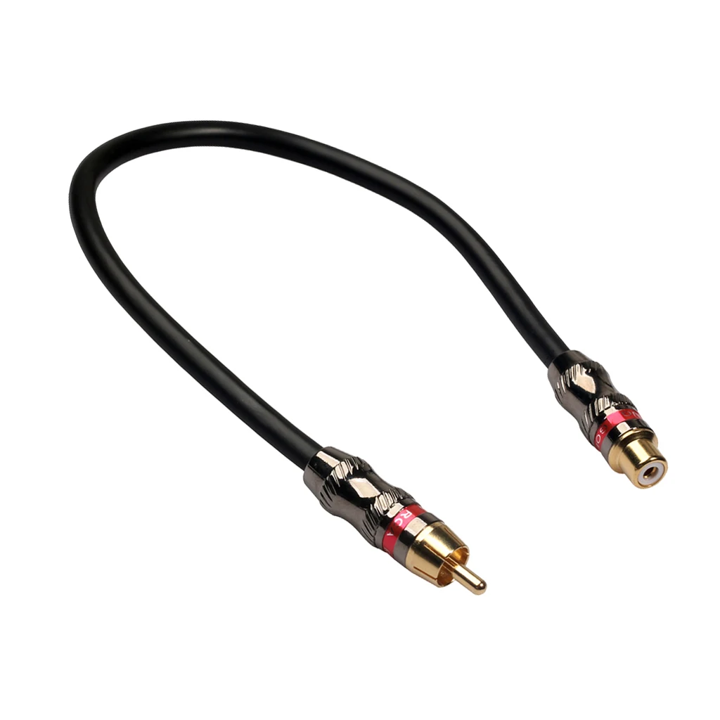 

Соединительный кабель со штекером RCA на гнездо RCA стерео аудио соединительный кабель шнуры-1 фут