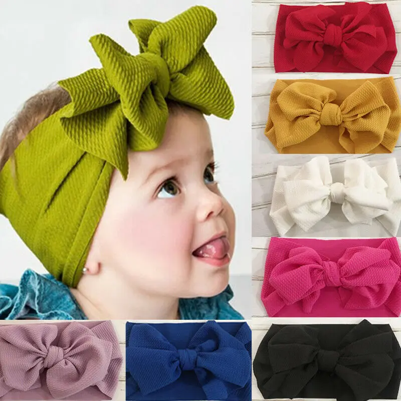 

2019 Фирменная Новинка; Повязка на голову для новорожденных Одежда для маленьких мальчиков и девочек, одежда для сна, повязка на голову, украшение-бант, Женская мягкий тюрбан узел повязка на голову на праздник в честь рождения ребенка;