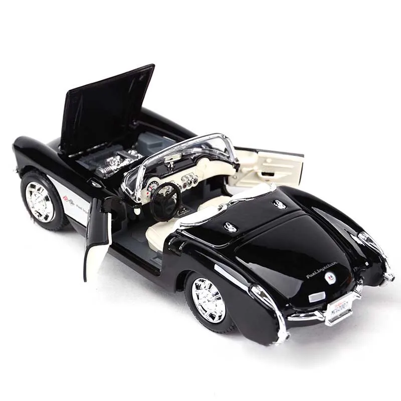 1:24 Chevrolet 1957 Классическая Автомобильная металлическая модель винтажная имитация
