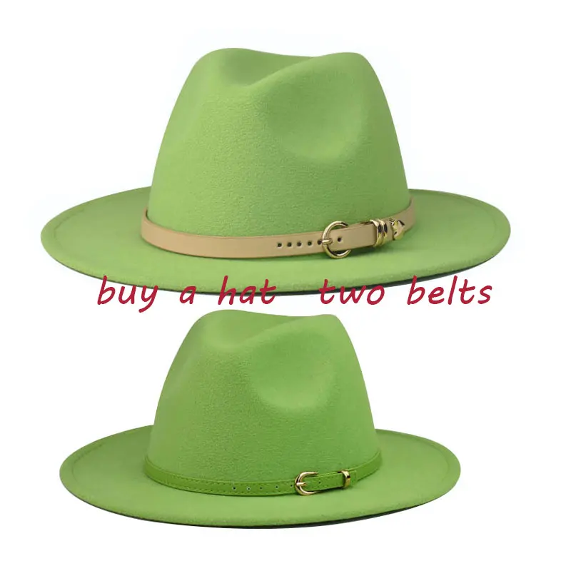 

шапка Fedora Hat Hats For Women Fashion BlueTuo Belt Autumn Warm Fashion Hat Wedding Hat Ladies Luxury Church Hat шапка женская