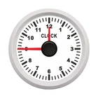 Часы стрелочного типа 52 мм, для автомобиля, лодки, с измерителями часов 0  12 часов, с красной подсветкой