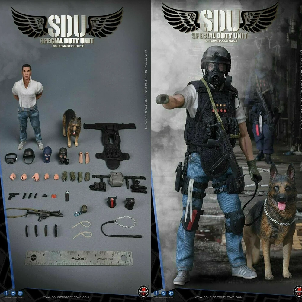 

Collectible SSM-003 1/12 Scale Soldier Story HK SDU K9 Canine Handler 6 inches Action Figure pre-sale