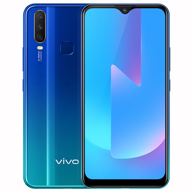 Смартфон Vivo U3X 4G LTE Android 9 0 4 Гб + 64 ГБ Snapdragon 665 6 35 дюйма HD камеры 18 Вт быстрая зарядка