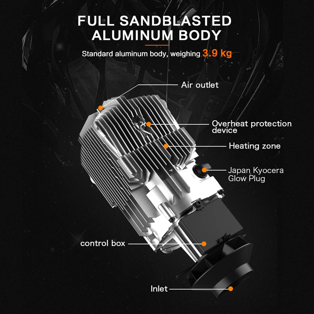 5kw 24v Дизельная Печка Автомобильный обогреватель Автономный отопитель 24В